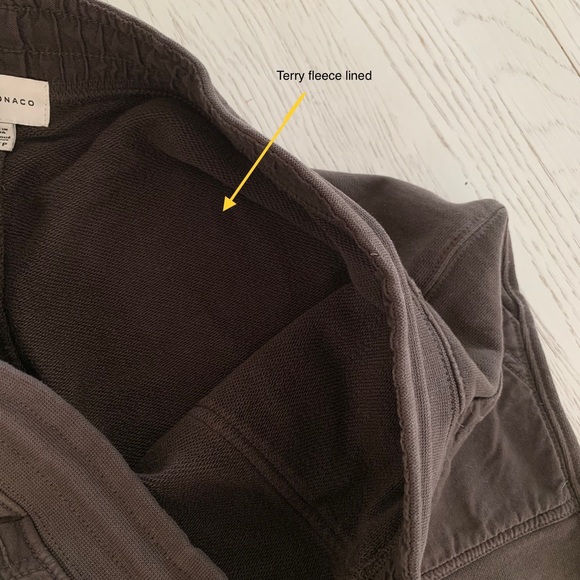 CLUB MONACO | TERRY FLEECE SWEATPANTS JOGGER TWILL POCKETS PANT UTILITY HYPE - Picture 8 of 12